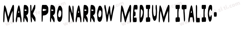 Mark Pro Narrow Medium Italic字体转换